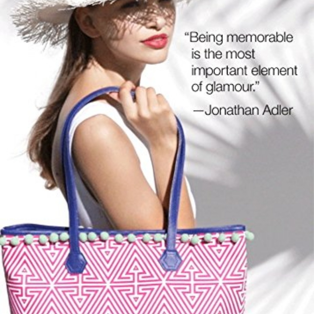 NWT Jonathan Adler Clinique Tote Beach Bag